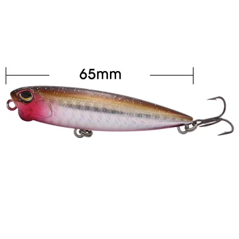 TacklePRO PE27 65mm 5.3 g Momeală de Pescuit în Formă de Z, Creion de Plastic Wobbler Suprafață Plutitoare Proaspete Sare Topwater Bass Momeala