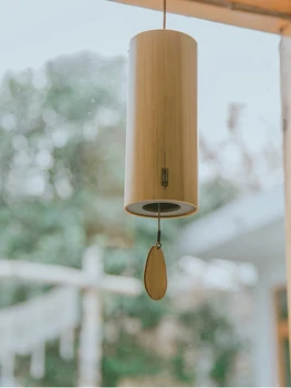Spațiu Fel De Meditație Coardă Clopoteii De Vant Din Bambus Mână Manie Retro Zephyr Bell Japoneză Decorative De Balcon Pandantiv