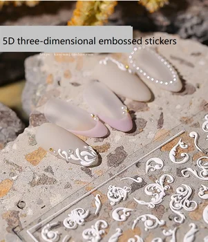 Noi ambarcațiuni de unghii autocolante de unghii 3D autocolante fluture trei-dimensională de relief de decorare arta de unghii autocolante