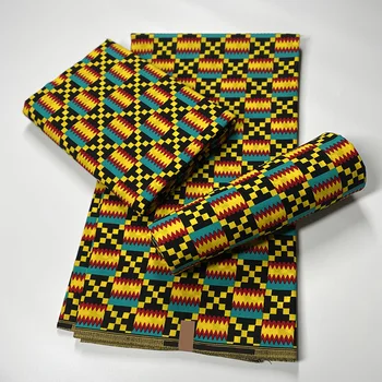 Noi African Original Real Wax Bumbac Material Ceara Ankara Material Pentru Rochie Din Africa De Imprimare Tesatura Țesut Rochii De Mireasa Tesatura