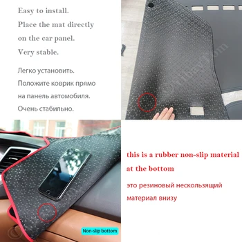Pentru toate modelele Audi A3 8V 2013 ~ 2019 S-line Anti-Alunecare din Piele Mat tabloul de Bord Pad Acoperire parasolar Dashmat Covor Accesorii 2016