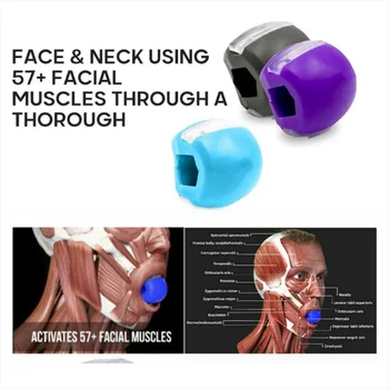 Falca practicanta Maxilarului Musculare mesteca minge de Fitness fata facial gura mingea musca simulator de formare maxilarului jawrsize Maseter oamenii de formare