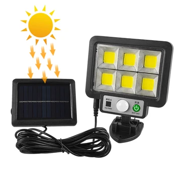 Solar LED de Exterior Senzor de Corpul Uman Grădină cu Gazon Tip Split Lumină Automată Reglați Luminoase Decoratiuni de Gradina în aer liber Lumina
