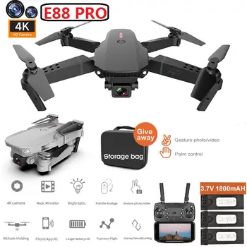 E88 Mini Drona 4K HD Camera Dublă Poziționare Vizuală 1080P WiFi Profesionale FPV Pliabil Drone Înălțime Conservarea RC Quadcopter