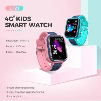 4G Copii Ceas Inteligent LT21 1.4 Inch Ecran aparat de Fotografiat Ceas Deșteptător Sprijinit Impermeabil la Modă Cadou Pentru Copii Brățară Inteligent