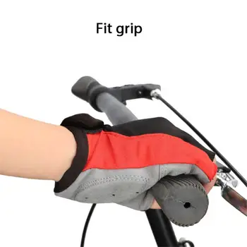 Mănuși Pentru Ciclism Biciclete Mănuși Gel De Siliciu Anti-Alunecare Șoc Respirabil Deget Și Jumătate Scurt Sport Mănuși De Biciclete Accesorii Barbati Femei