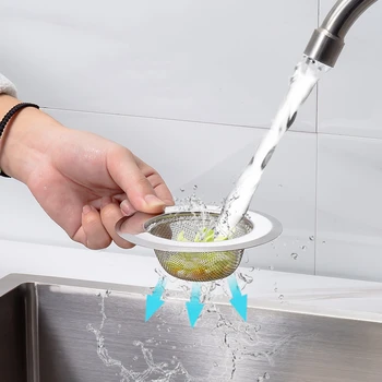 1BUC chiuveta din otel Inoxidabil filtru Anti-colmatare Bucatarie chiuveta baie Alimente Zgură Anti-scurgere net Bucătărie accesorii pentru baie