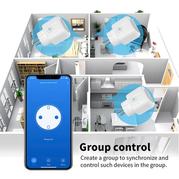 1/5 Buc Zigbee Tuya UE Smart Smart Home Wireless Soclu de Control de la Distanță Monitor de Putere de Evacuare a Lucra Cu Google Acasa Alexa