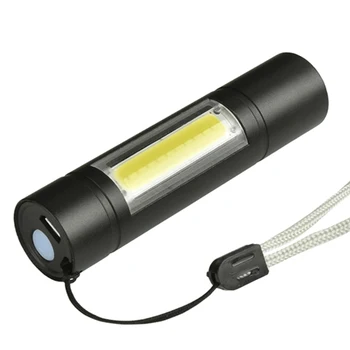 Rezistent la apa Baterie Built-in Lumina de Camping Q5 & COB 2000LM Becuri LED Lanterna Micro USB Reîncărcabilă Lanterna 3 Modul de Lanterna