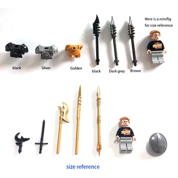 10buc/multe Arme Medievale Scutul Casca Evul mediu, Roma Cavaleri MOC pentru Construirea de Blocuri de Cărămizi Jucarii
