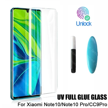 Mai nou UV Sticlă Călită pentru Xiaomi Mi Nota 10 CC9 Pro Lipici Lichid Ecran Protector Xiomi Mi CC 9 Pro Nota 10 Film Global CC9 Pro