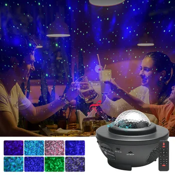 Cerul înstelat Galaxy Proiector Lumina compatibil Bluetooth Voice Control Music Player Lumina de Noapte LED de Încărcare USB Star Lampa Cadou