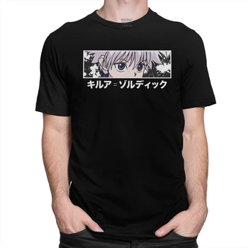 Rețea socială pentru Bărbați T-shirt Anime Harajuku din Bumbac cu Maneci Scurte T-shirt Hunter x Hunter Tipărite Harajuku Moda T-shirt