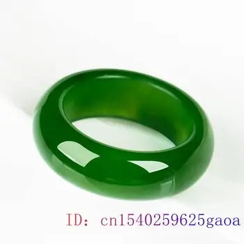 Jad Verde Inel Chineză Darurile Naturale De Moda Sculptate Amuleta Jadeit Bijuterii Meserii Farmec Hetian
