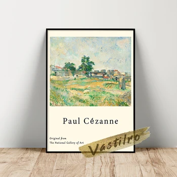 Paul Cezanne Expoziție De Postere, Peisaj, Lângă Paris Pictură În Ulei, Cezanne Retro Oraș Peisaj Printuri, Autocolante De Perete Camera De Zi