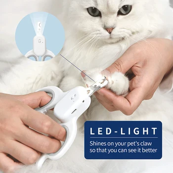 Benepaw Câine Și Pisică Unghiera LED Si UV-Lumina Pentru Pecingine Pisica de Detectare Blocare de Siguranță Gheare de Companie Îngrijire Trimmere de Încărcare USB