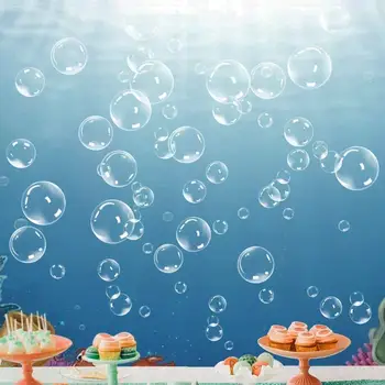 72Pcs Ocean Petrecerea tematica Rainbow Bubble Autocolant PVC Bule Colorate Autocolante Baie Dormitor Decalcomanii de Perete DIY Acasă Decor