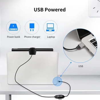 NOUL LED Estompat USB Lămpi de Birou Laptop Monitor Ecran Bară de Lumină LED-uri Desktop Lampă de Masă de Protecție a Ochilor Lampa de Citit