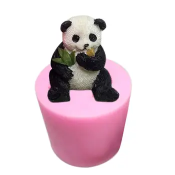 3D Panda Mucegai Silicon Tort Mucegai Ciocolata Articole de Mobilier Mucegai Tort Fondant Instrumente de Decorare Silicon Sapun Matrite