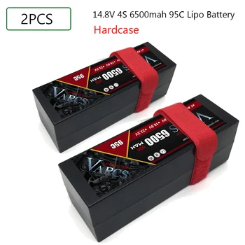 2 BUC VARCS RC Baterie Lipo 2S 3S 4S 7.4 V 11.1 V 14.8 V 6500MAH 8400MAH 7000mah 95C 100C 120C 140C pentru 1:8 1:10 pentru două persoane truggy Masina