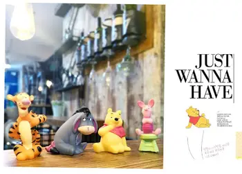 Anime Diy Pooh,tigger Model de jucărie,Păpușă,acțiune, Personaj,gk,accesorii pentru Casa,desene animate,mașină de Provizii,Set Jucărie pentru copii,cadou