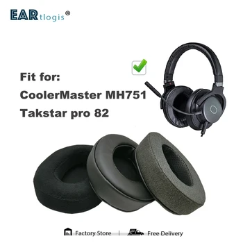 Inlocuire Tampoane pentru Urechi pentru CoolerMaster MH751, Takstar pro 82 Cască Piese din Piele Pernă de Catifea Earmuff Cască Maneca Coperta