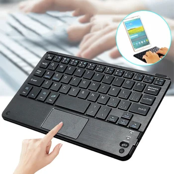 Mini Tastatura Bluetooth Ultra Slim Wireless Tastatura cu Touch Pad-ul pentru Android, Sistemul de operare Windows iPad Comprimat Smartphone