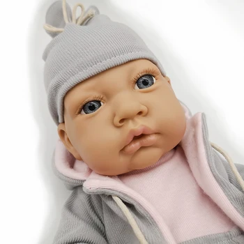 Kit Renăscut Baby 43 cm Papusa Bebe Moale Plin de Vinil Corpul Cu Haine Papusa Accesorii Pentru Fete Simulat Bonecas