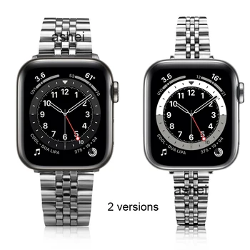 Pentru apple watch se bretele 44mm 40mm din Oțel Inoxidabil correa pentru iwatch 6 5 4 3 42mm 38mm bandă subțire normal 2 versiune Brățară