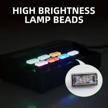 Masina Mini USB Atmosferă Lumina 7 Culori LED-uri Lumina de Neon Interior Masina Mini LED Decor Lumina de Noapte Accesorii Auto, Consumabile