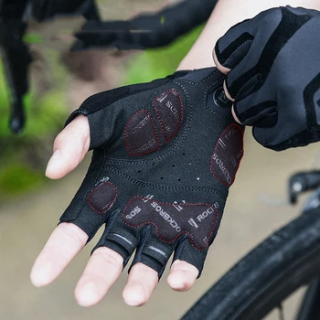 ROCKBROS Mănuși de Ciclism Jumătate-deget Degete MTB Biciclete de Munte Biciclete Rutier Mănuși Bărbați Femei Respirabil Echipamente Vara