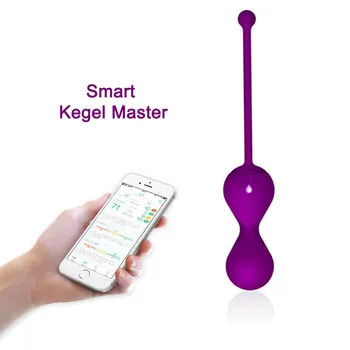 Kegel Master Mingea Bluetooth Vibrator APP Control de la Distanță Inteligent Ben Wa Mingea Vagin Strângeți Formare Vibratoare jucarii Sexuale pentru Femei