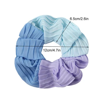 Trei culori Sifon Elastic de Par Benzile de Păr Elastice Bentițe Coarda Păr Accesorii de Design Nou Mozaic Elasticele Headawear