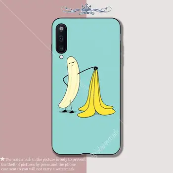 Yinuoda Banane negru moale caz de telefon funda pentru Samsung galaxy A01 A10 A31 A51 A71 A91 A10S A30S m20 cazuri