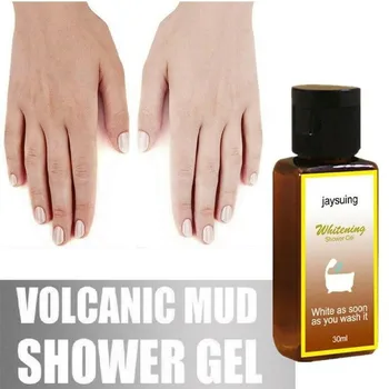 30ml de Noroi Vulcanic Gel de Duș Body Wash Albire Adânc Corp Hidratanta Gel Exfoliant Crema de Duș de Curățare de Îngrijire a Pielii Ba H1H9
