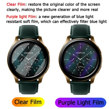 Pentru Huawei Watch GT 2e GT2e Clar / Lumina Violet Acoperire Completă 3D Curbat Placare Moale PMMA COMPANIE de Film Protector de Ecran -Nu de Sticla