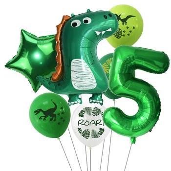 7pcs/lot Dinozaur Latex, Baloane Nunta Romantic Decor Copil de Dus la Petrecerea de Ziua Decor Clar Baloane cu Aer Consumabile Partid