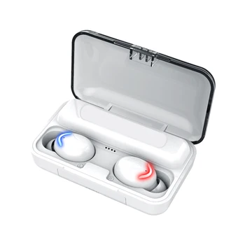 TWS F9 Wireless Căști Stereo Sport Cască Bluetooth Touch Mini Pavilioane Bass cu Cască Cu 1200mAh Caz de Încărcare de Putere Banca