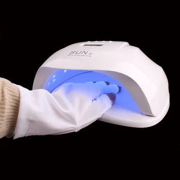 1 Pereche Mănușă de Protecție UV Unghii Gel Anti UV Mănușă UV LED Lampă de Unghii Uscător de Lumină Protecția împotriva Radiațiilor Unghii Formă de Instrumente de Unghii