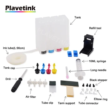 Plavetink 4 Color CISS Universal Rezervor de Cerneală Pentru HP 121 122 123 301 302 304 300 21 22 140 141 650 62 901 XL Printer cartuș de cerneală