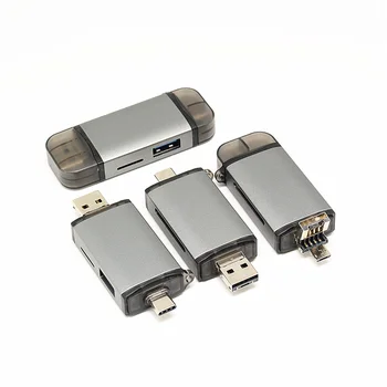 LccKaa Cititor de Card Micro USB 2.0 Tip C la SD Micro SD TF Accesorii Adaptor OTG Cardreader Inteligent de Memorie SD Card Reader