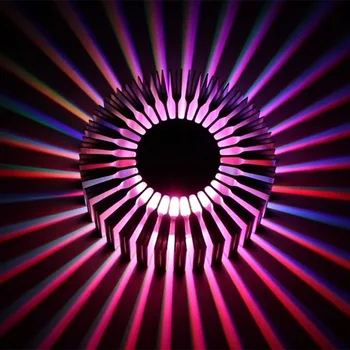 3W Floarea-soarelui Lampă de Perete Modernă de Creație Interioară de Perete LED Lumina AC85-265V RGB Colorate de Floarea-soarelui Lămpi de Perete Cu Telecomanda
