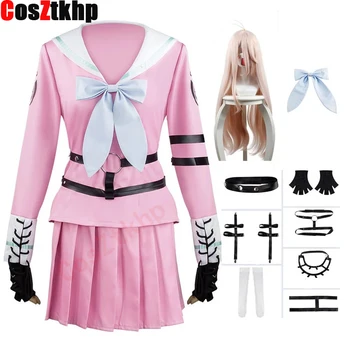 2021 Noi Miu Iruma Cosplay Costum Danganronpa V3 Cosplay Uniformă De Școală Și Peruca Cosplay Anime Costum De Halloween Pentru Femei Fete