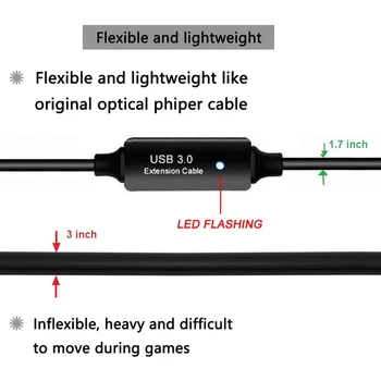 5m de Înaltă Calitate USB3.0 pentru Tip-C prin Cablu de Date Transfer Rapid de Fișiere Cablu USB Potrivit pentru Oculus Quest 2 Link VR