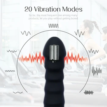 20 de Moduri de Vibrator Moale de Silicon Vibrator Realist Penis Puternic Motor G-spot Stimulator Clitoridian Feminin Masturbator Adult Jucarii Sexuale