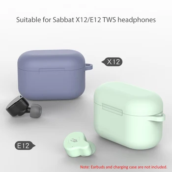 Silicon Căști de Protecție Caz Compatibil pentru Sabbat X12/E12 TWS Cască de Protecție Cutie de Depozitare Cască de Încărcare Cazuri
