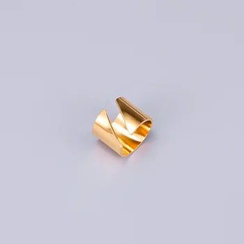 KITEAL Noua Moda Frumoase Aur, Vermeil dimensiune Redimensionarea inel de logodna pentru femei circulară deschide gura bărbați inel cadou de crăciun