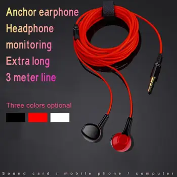 3 Metri lungime Căști Monitor Casti MP3 Subwoofer Cască Ancora Rețea de Difuzare Live Karaoke Cască Pentru Huawei, Xiaomi