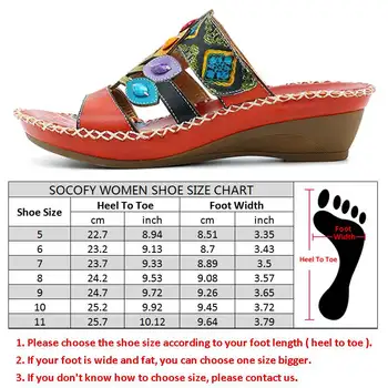 SOCOFY Boem lucrate Manual din Piele Reglabil, Cârlig Bucla Moale Sandale Retro Casual Pantofi Pene Femei Vara Sandale de Plaja