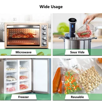 Bucătărie nouă Vid Sac pentru Alimentare aparat de Vacuum Role Sac BPA FREE Vid Packer Saci de Depozitare a Alimentelor Proaspete Timp Menținându-Lungime 500CM